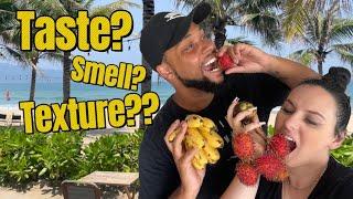 Taste testing VIETNAMESE Fruit!!