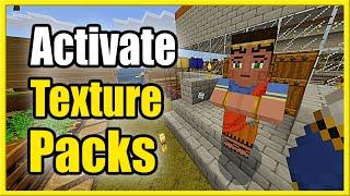 How to Activate Resource Packs in Minecraft & Install Texture Packs (Add on Tutorial)