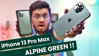 iPhone 13 Pro Max Unboxing | Alpine Green 