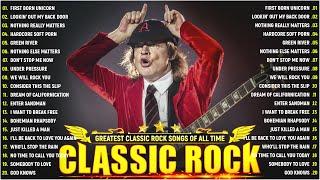 Top 100 Classic Rock Songs Of All Time  ACDC, Pink Floyd, Eagles, Queen, Def Leppard, Bon Jovi