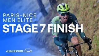 WHAT A BATTLE  | Stage 7 Finish Paris-Nice 2024 | Eurosport Cycling
