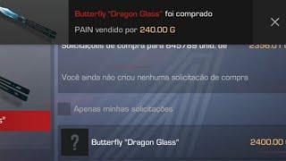 I Bougth a Butterfly dragon glass for 240 