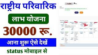 Rashtriya Parivarik Labh Yojana Status Check पैसे आना शुरू । parivarik labh yojana status check