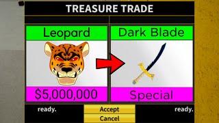 Leopard to Dark Blade in Blox Fruits! W Trades  (Part 1)