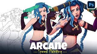 I Draw Like Arcane's Art StyleFull Digital Art Process