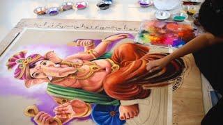 Ganesha rangoli Art | Ganpati bappa moraya | Ganpati rangoli design | #ganpati #rangoli #ganpatiart