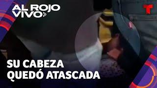 Hombre quedó con la cabeza atrapada en autobús de TransMilenio en Colombia