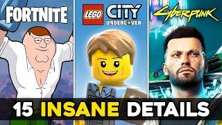 15 INSANE Details in Video Games (Fortnite, Cyberpunk 2077 & More)