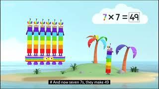 Numberblocks square times table.