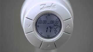 Настройка термоголовки Danfoss Living eco