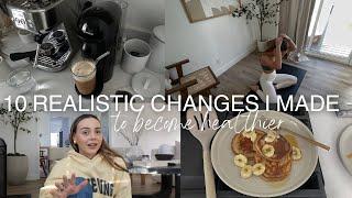 10 REALISTIC CHANGES I MADE TO BECOME HEALTHIER (easy how to with fitness & wellness) Katelynn Nolan