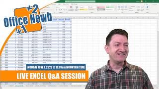 Microsoft Excel QA with Kyle Pew - Office Newb