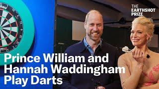 Prince William & Hannah Waddingham Play Darts | The Earthshot Report