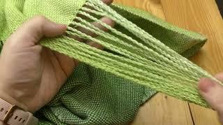 Как сделать красивую бахрому на шарфе