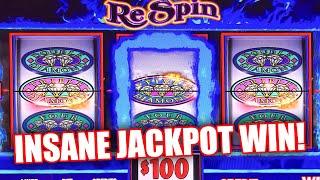 HIGH LIMIT JACKPOT WIN ON DOUBLE DIAMOND RESPIN  CRAZY JACKPOT CASINO WIN 