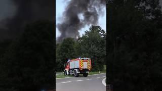 #Alarmfahrt #Feuerwehr #Unimog auf #Einsatzfahrt #A45  #Blaulicht #Martinshorn Sonder- u. Wegerechte