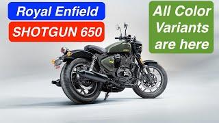 Royal Enfield Shotgun 650 - All Colour options are here