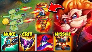 Heimerdinger but my turrets are upgraded to shoot Missiles... (MAX BURST HEIMER)