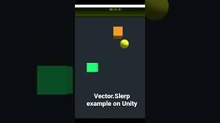Vector.Slerp example on Unity. Instagram:  bulbulsup.