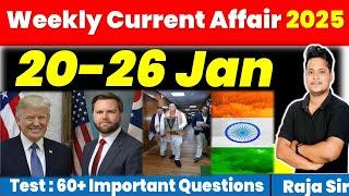 20-26 January 2025 Weekly Current Affairs 2024 |Current Affair Today | Ssc | Railway |