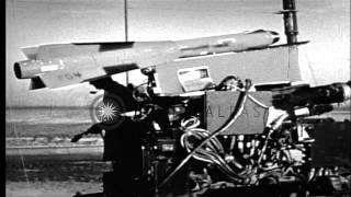 Infrared seeker being tested with Falcon missile in United States. HD Stock Footage