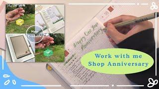 Work with me | Small Business Shop Anniversary, Planning in my Hobonichi, Milk Box Charms