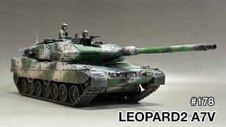 #178 [戦車 プラモデル]TAMIYA 1/35 LEOPALD2 A7V assembly to finish!　タミヤレオパルト2 A7V 組み立てから仕上げまで！