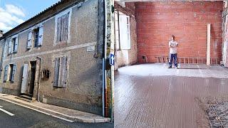 #3 Concreting the FLOOR in our Abandoned Little Village House