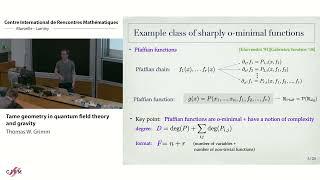 Thomas Grimm: Tame geometry in quantum field theory and gravity