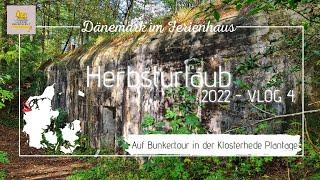 Ferienhausurlaub mit Hund in Dänemark - Herbst 2022 - VLOG#4 - Bunker in der Klosterhede Plantage