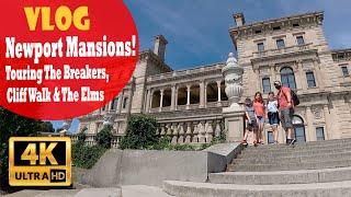 Newport Mansions! - Exploring The Breakers, Cliff Walk and The Elms [4K Vlog]