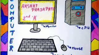 Computer Project Drawing by Aditee Prajapati