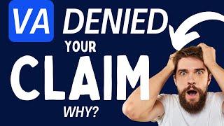 Here is Why the VA Denied Your Claim #va #disability #compensation #benefits #claim #rating