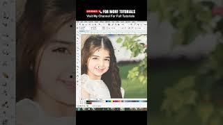 Remove photo background || Photo Editing #coreldraw #graphicdesign #shorts #viral