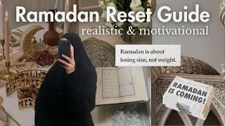 #1 Ramadan Reset: how to prepare physically and spiritually & make the most of Ramadan, InshaAllah