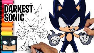 How To Draw Dark Sonic for Beginners