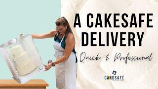 Tips for a Tiered Wedding Cake Delivery - a protective cake box for cake transportation