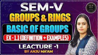 Group - Definition with Examples | Ex- 1.1 | B.A/B.Sc Maths| By Anju Ma'am | New Era Maths Class