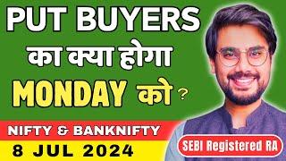 Nifty and BankNifty Prediction for Monday, 8 Jul 2024 | BankNifty Options Monday | Rishi Money