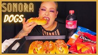 Sonora hotdogs mukbang