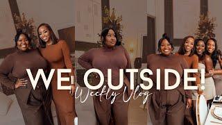 LIFESTYLE VLOG | WE OUTSIDE!!! Cooking my Brisket, Friendsgiving & Family Shoot | FROMHEADTOCURVE