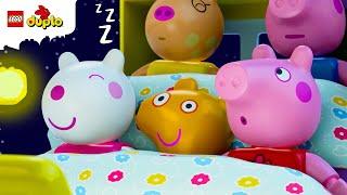 LEGO DUPLO Peppa Pig Kinderreime | Pyjamaparty-Song | Lieder für Kinder
