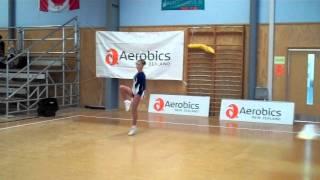 Katie Cunningham - Saint Kentigern College competes in Aerobics