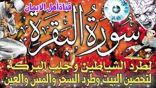 سورة البقرة كاملة مكررة لطرد الشياطين والجن والسحر والحسد وجلب الرزق والبركة والتحصين surat albaqara