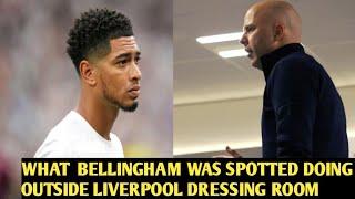 What Jude Bellingham was spotted doing outside Liverpool’s dressing room after Real Madrid defeat