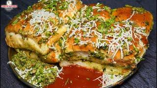 ठेचे में लिपटा हुआ आलू मसाला पाव Thecha Pav | Indian Street Food Masala Pav | Thecha Dabeli Recipe