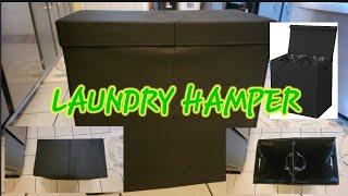 Simple Houseware Double Laundry Hamper With Lid & Removable Laundry Bag