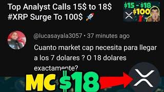 Cuánto MARKET Cap XRP necesita para $18 Posible este Bull Run? #xrp