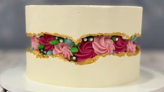 Rosette Fault Line Design Cake