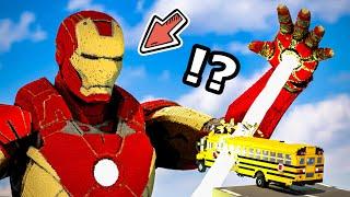 Cars vs Iron Man in Teardown ！